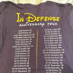 Say Anything Concert T-shirt from their In Defense of the Genre anniversary tour